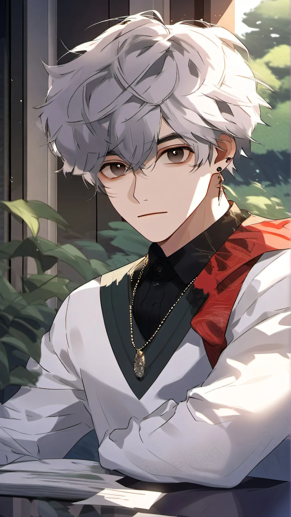 ai character: kim taehyung background