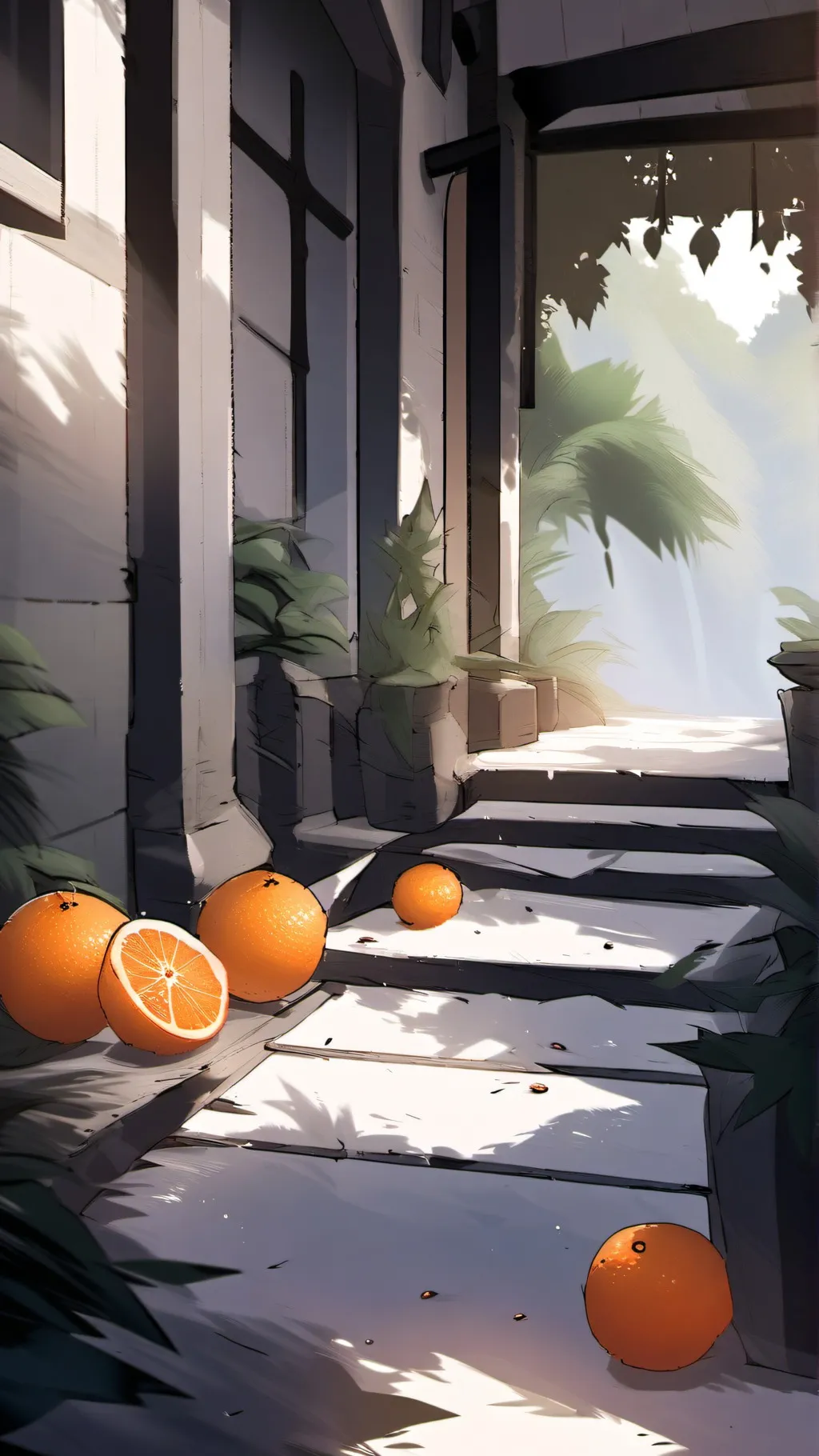 ai character: Naranja background