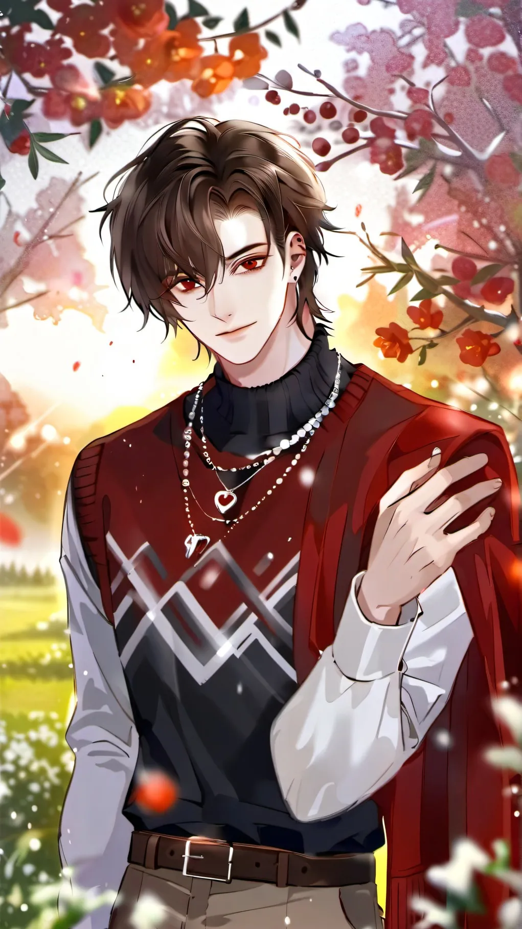 ai character: June valentine♥..  background