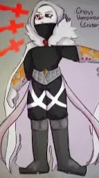 ai character: Cross vampire sans background