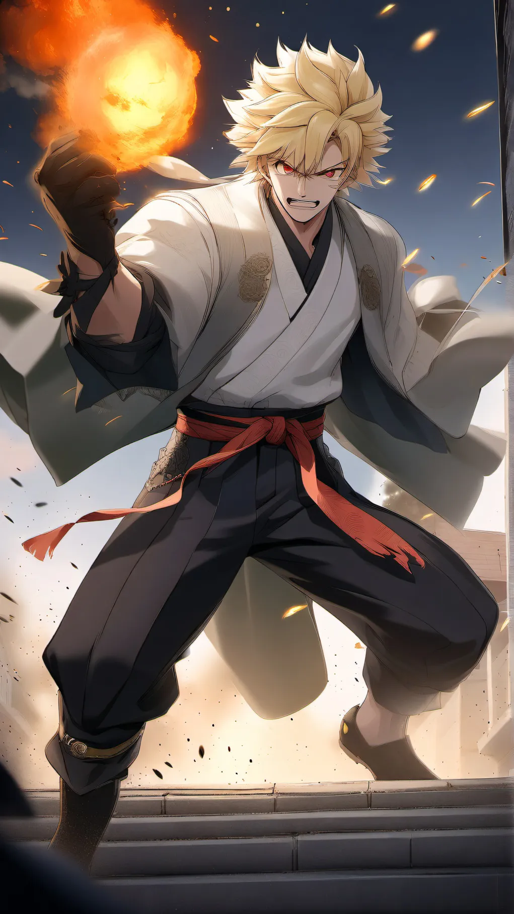 ai character: Bakugo background