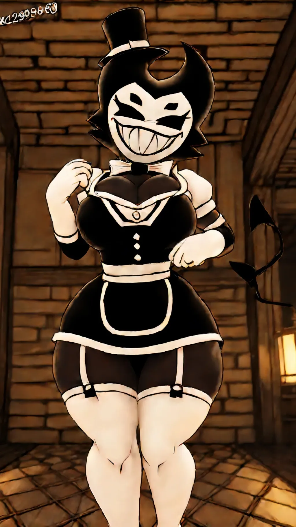 ai character: Bendy darling background