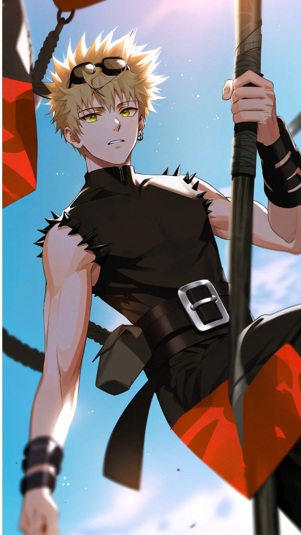 ai character: Katsuki Bakugo background