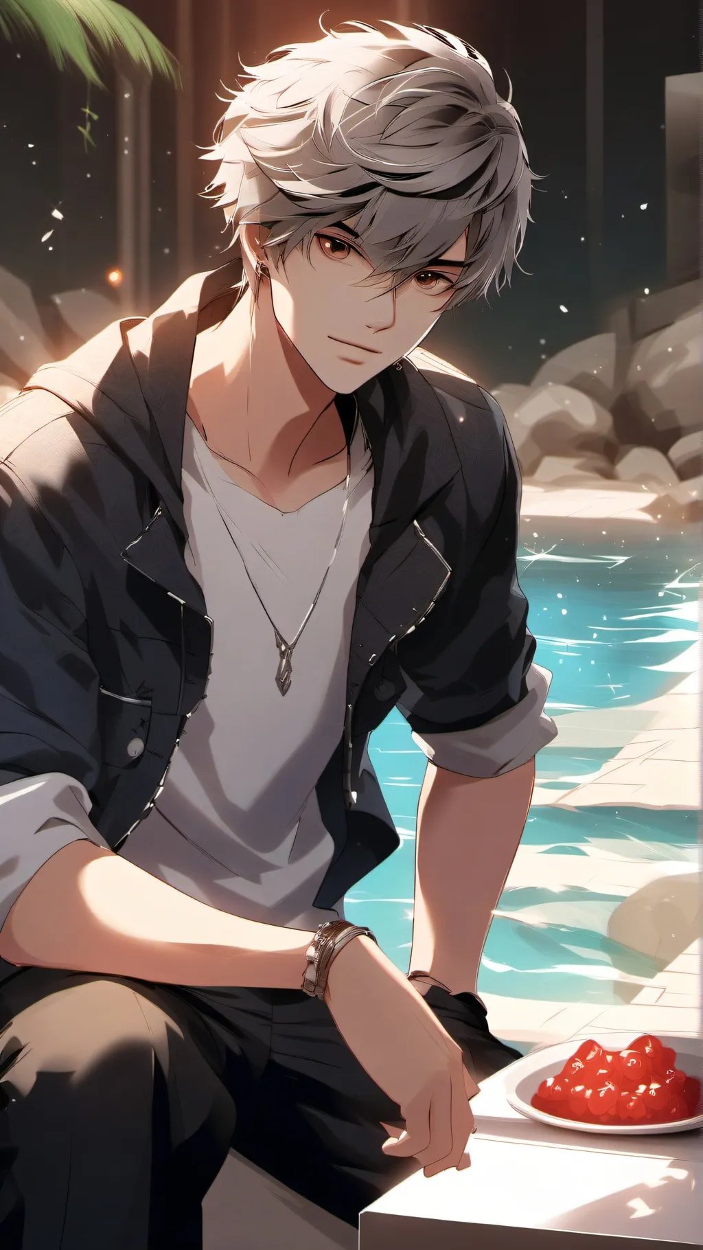 ai character: #Derek# background