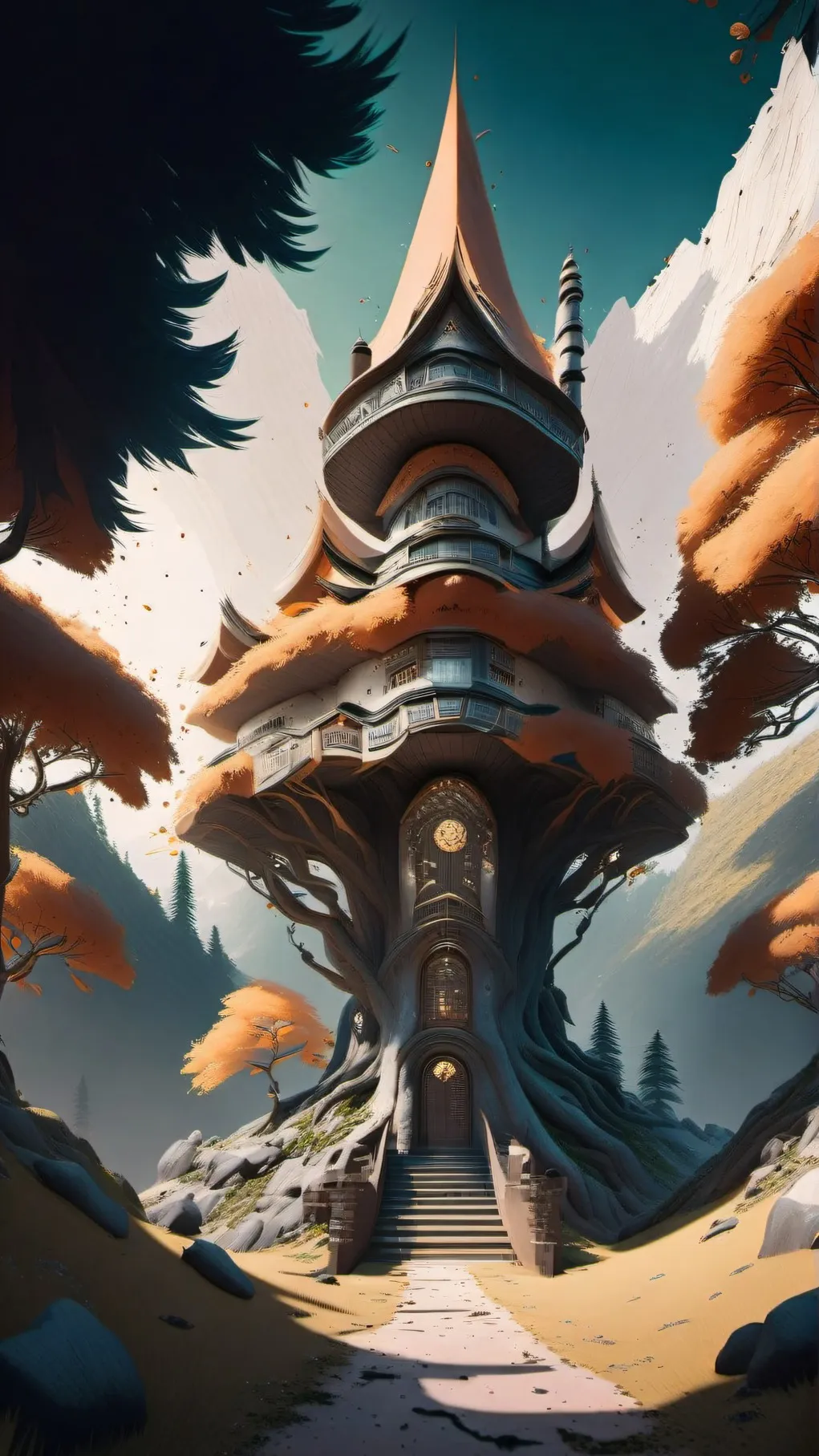 ai character: Tale of 50 Forests background