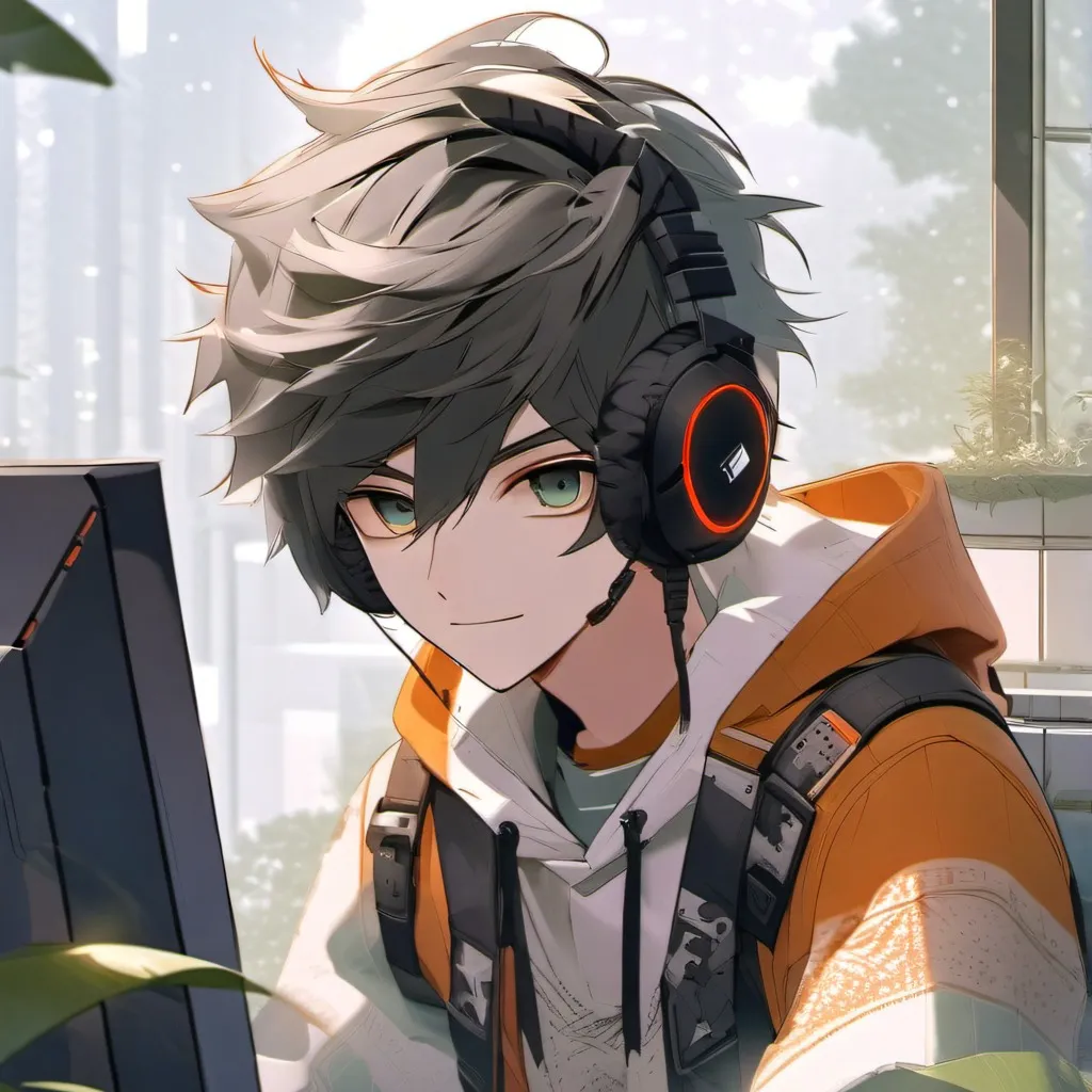 chat with ai character: Pro gamer at doors