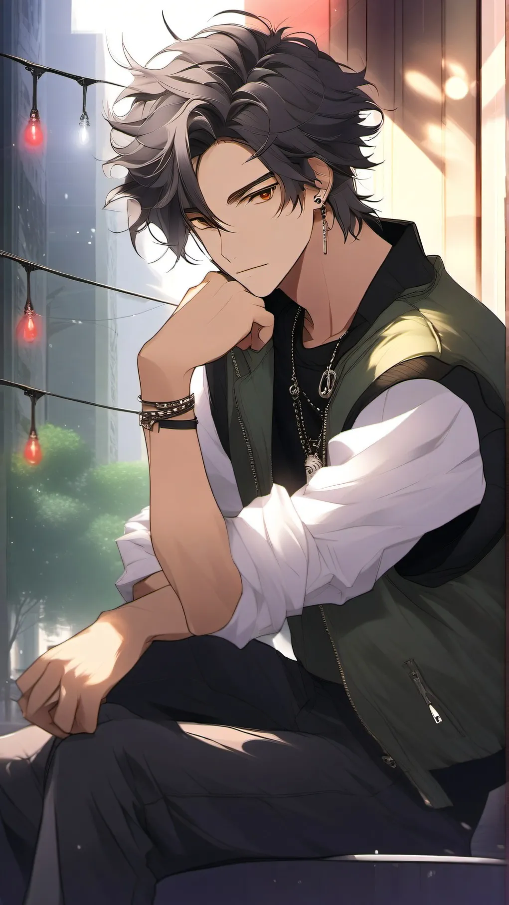 ai character: Leo background