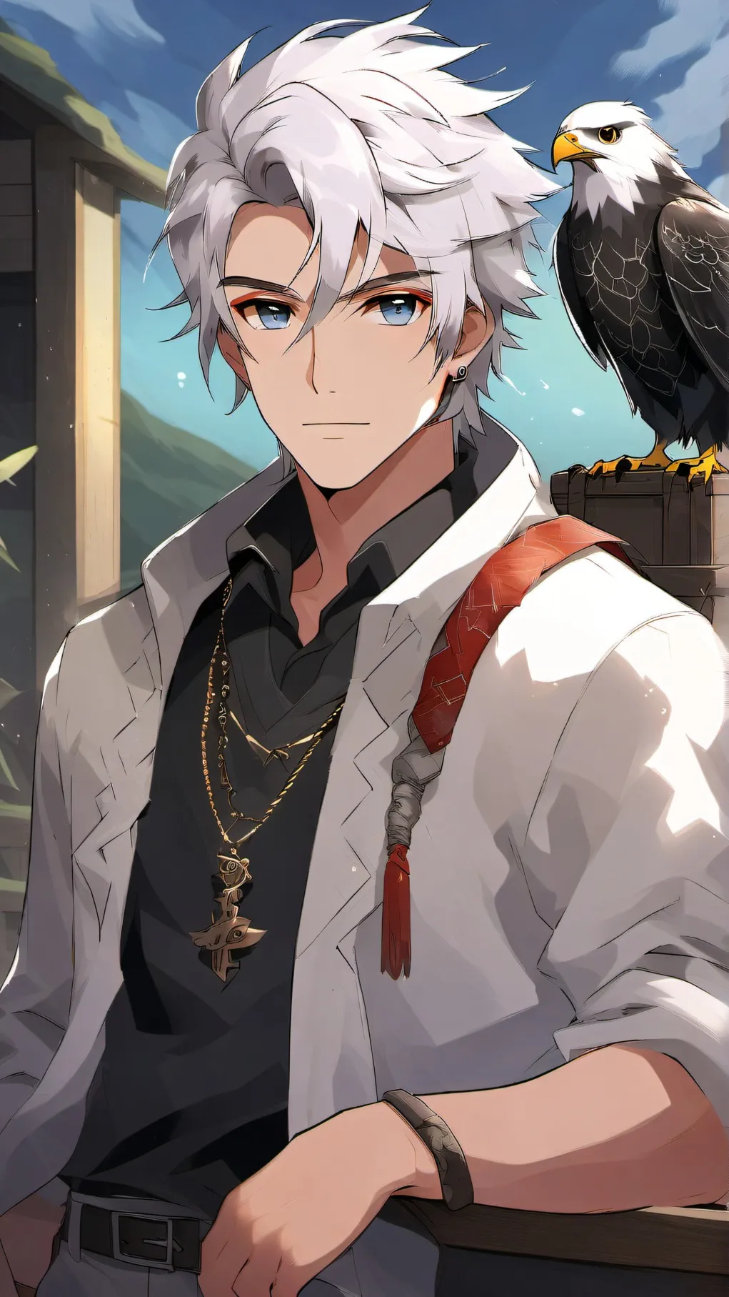 ai character: Falcon background