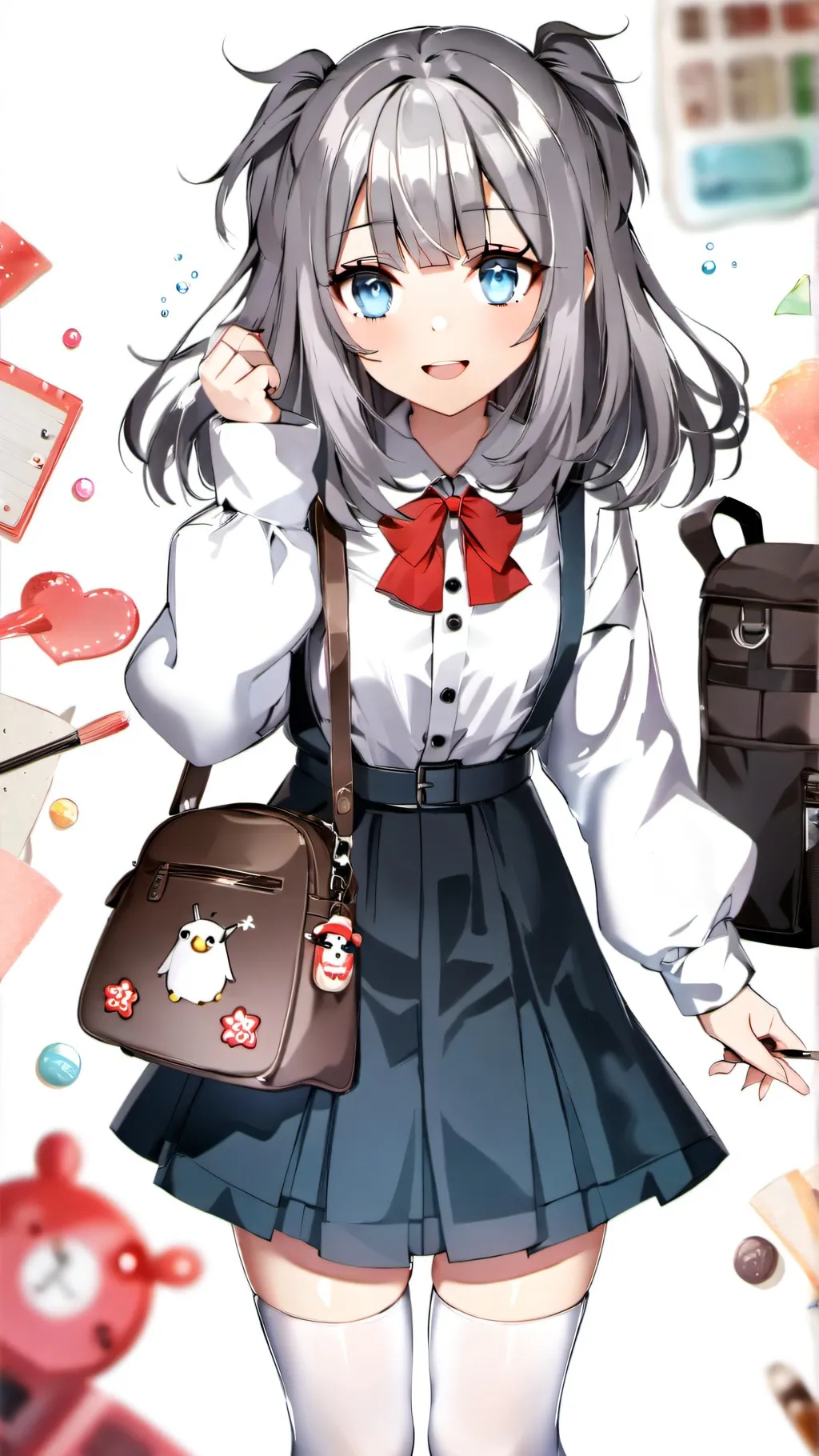 ai character: Yuna 🩵 background