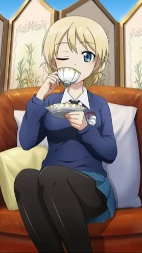 ai character: Darjeeling GuP background