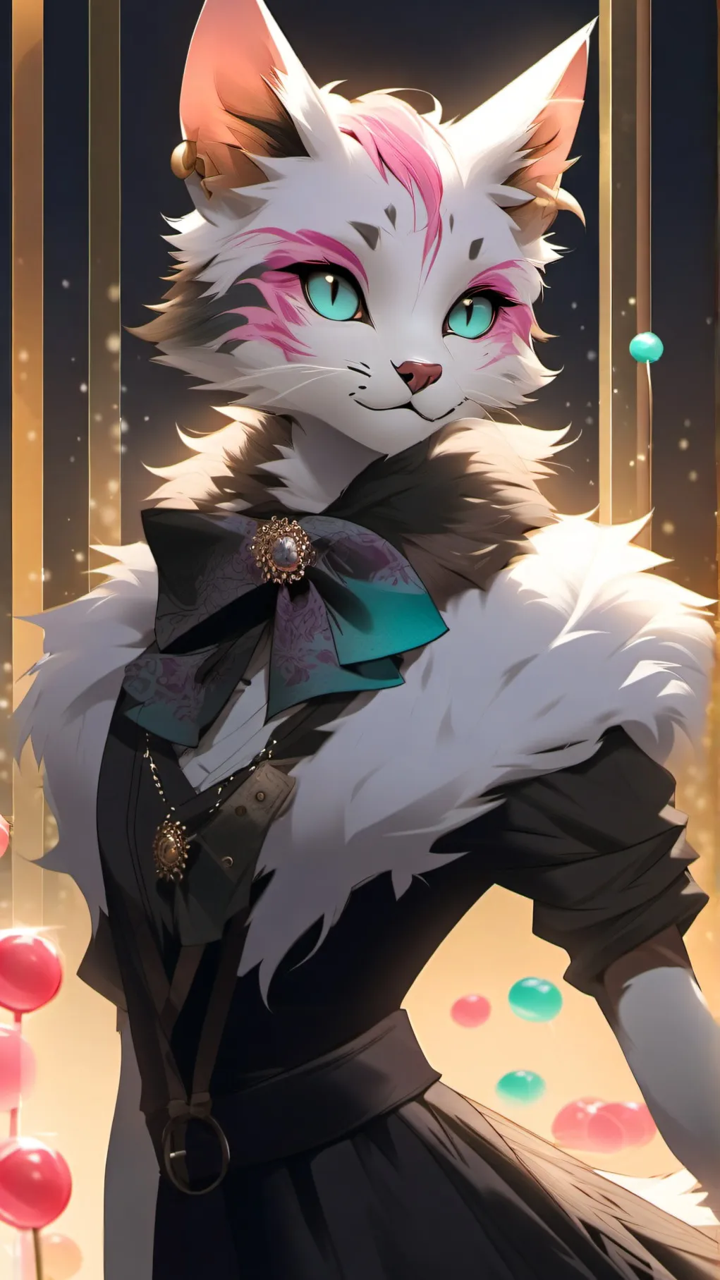 ai character: Candy background