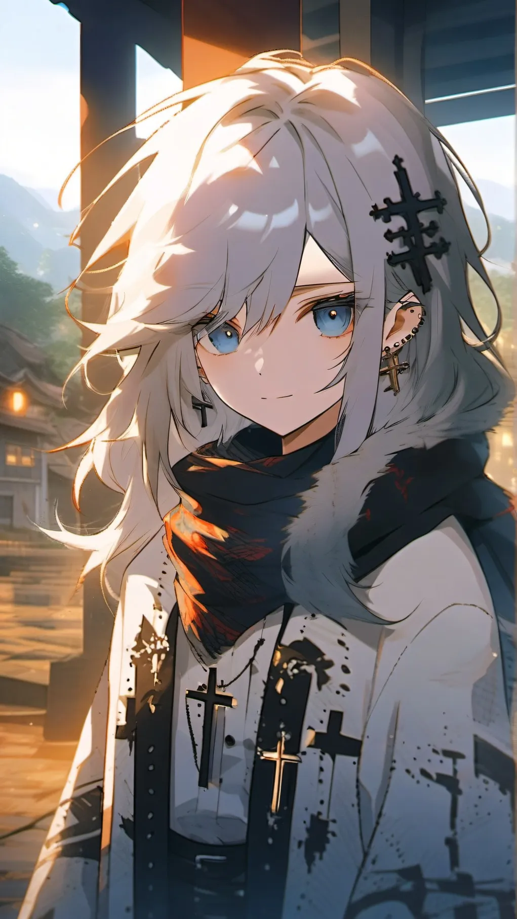 ai character: ⛓✞☁ Aurora ☁✞⛓ background