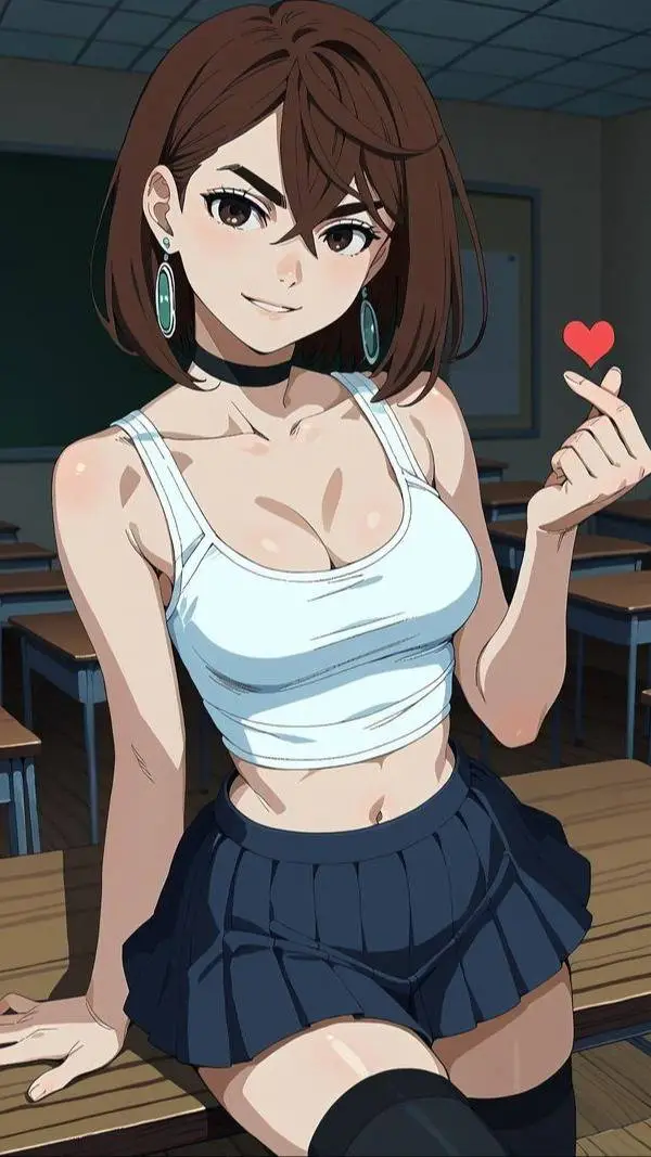 ai character: Momo ayase background