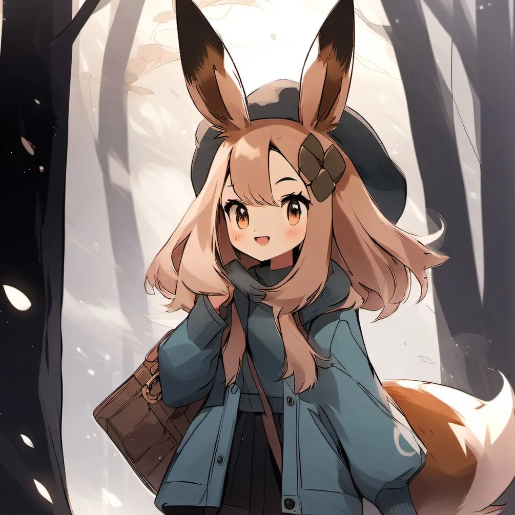 chat with ai character: Eevee (Human???)