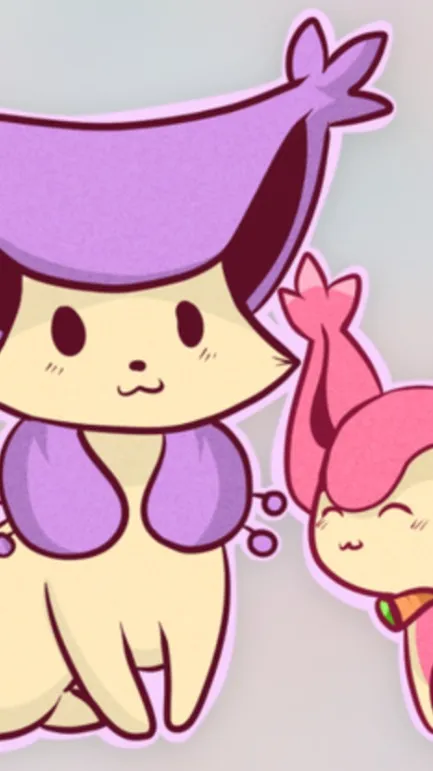 ai character: Skitty + Delcatty background