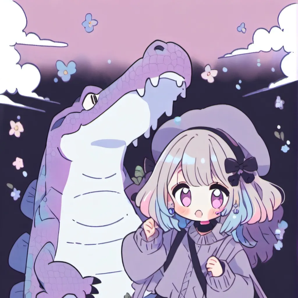 chat with ai character: Allie and her croc