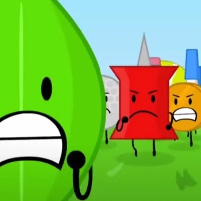 chat with ai character: bfdi chases leafy