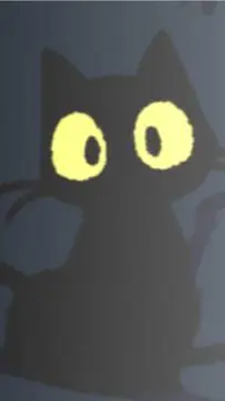 ai character: the cat is a demon background