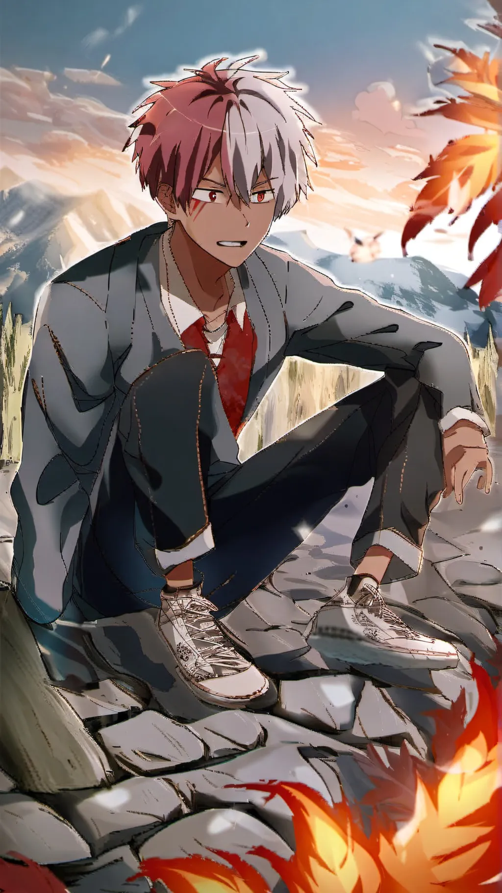 ai character: ✝️shoto✝️ background