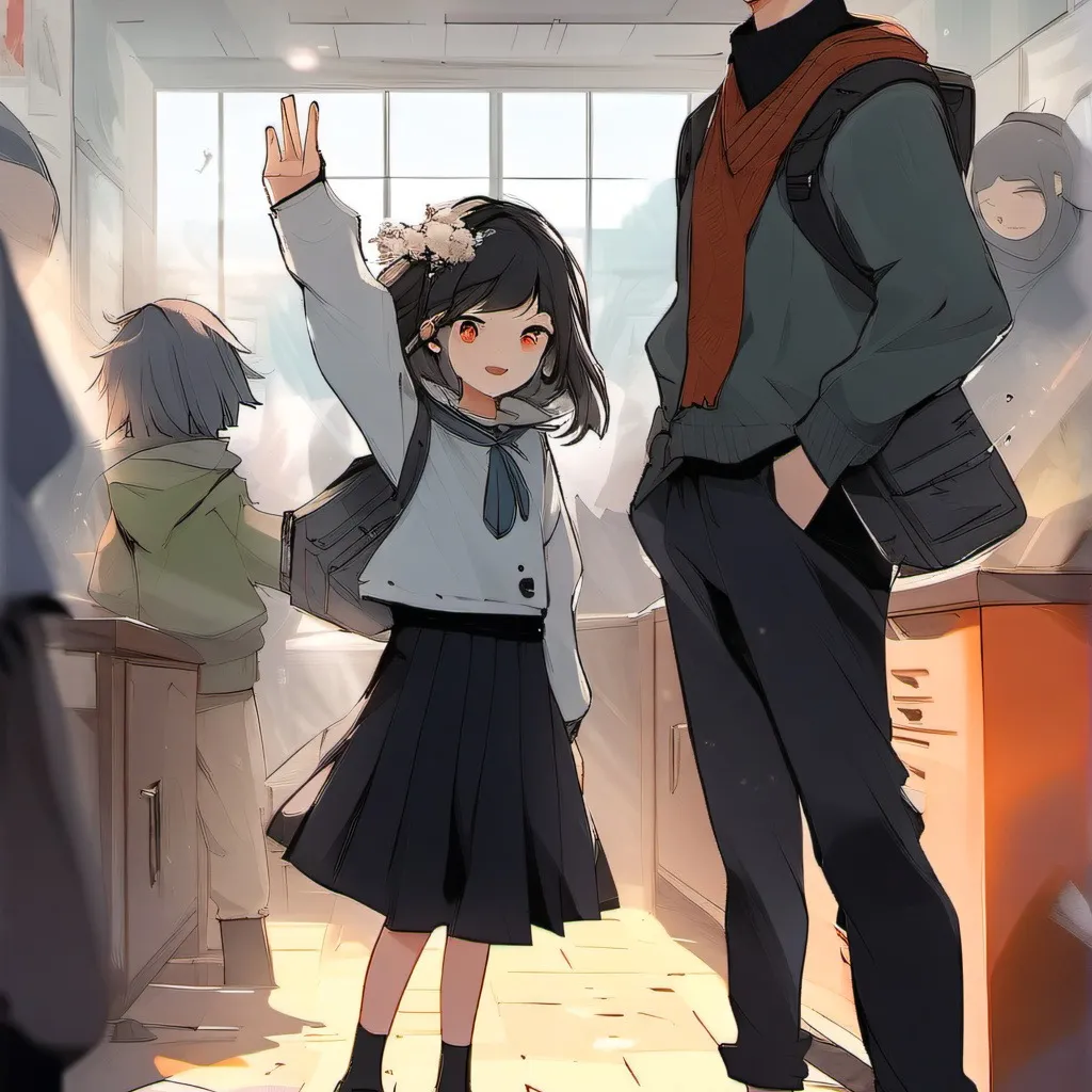 chat with ai character: chaotic school