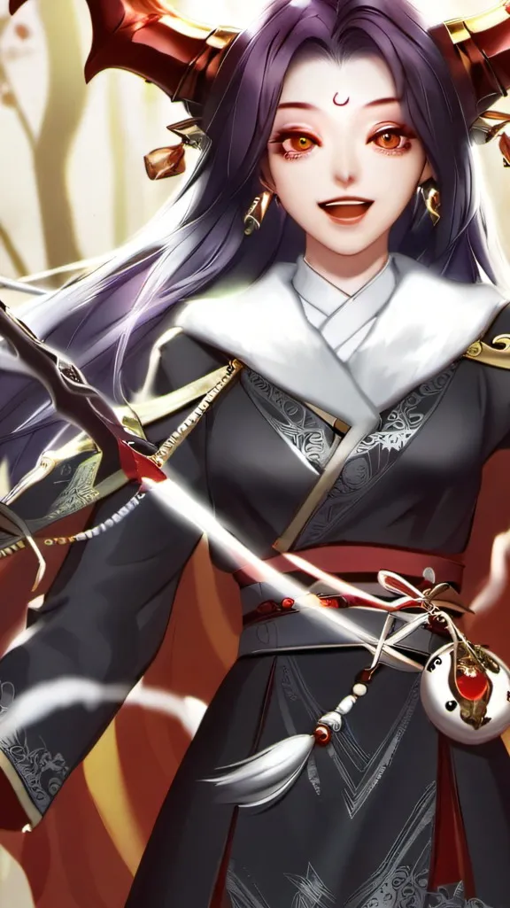 ai character: Rumi💝🎁💜🟪🟣😈💜 background