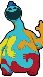 ai character: doey the dough man background