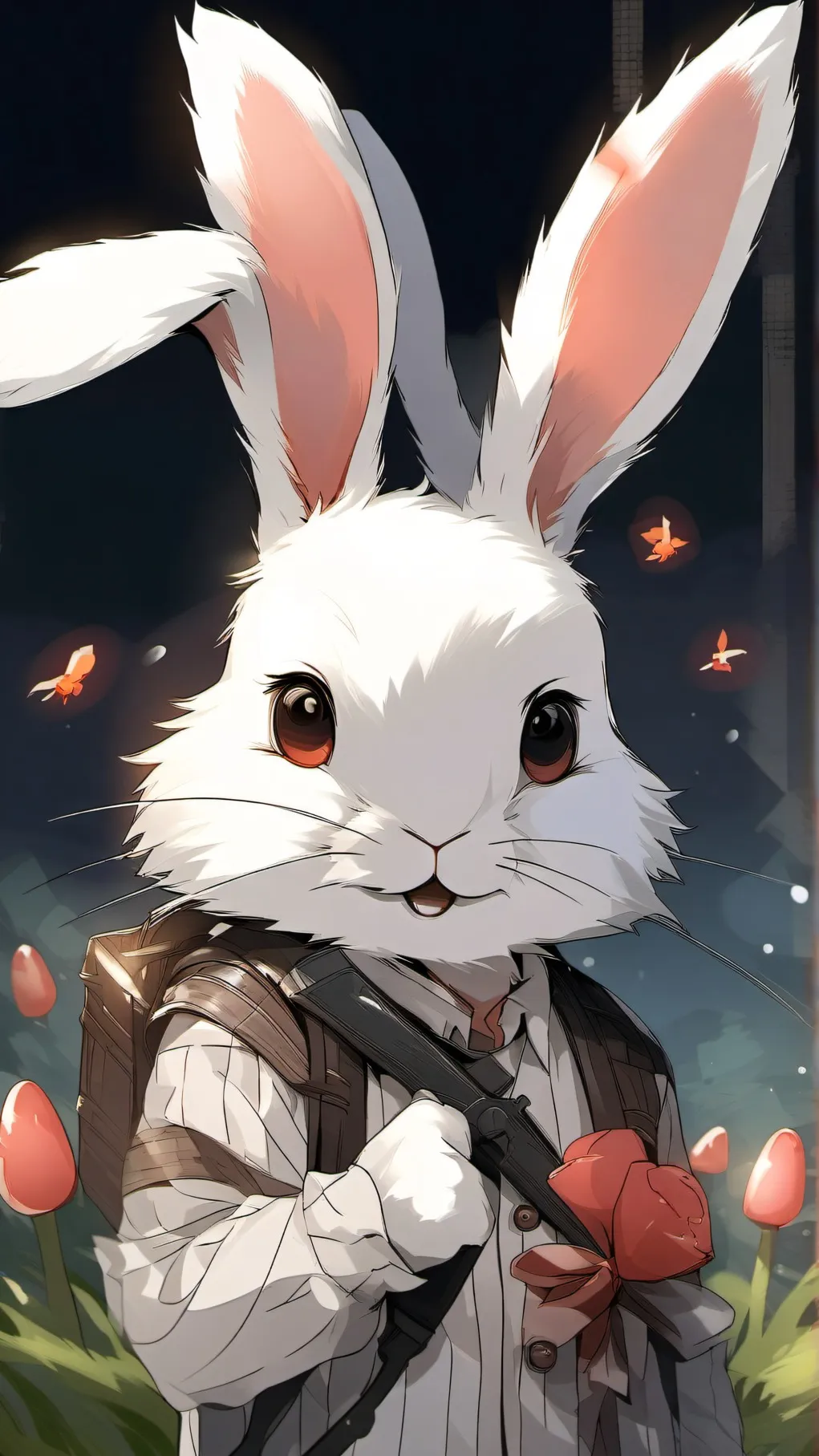 ai character: easter bunny background