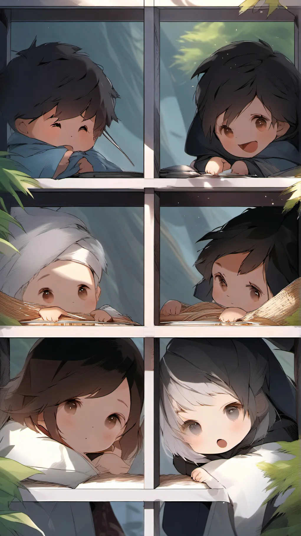 ai character: Baby cuties background