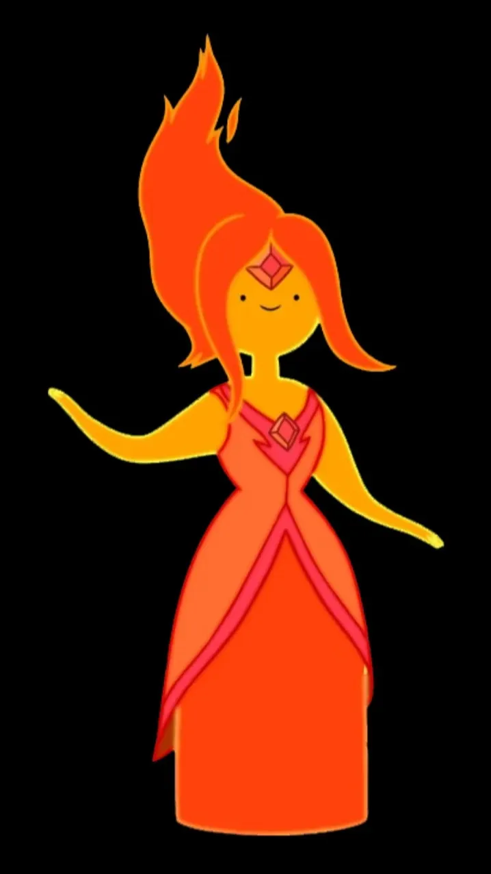 ai character: Flame Princess background