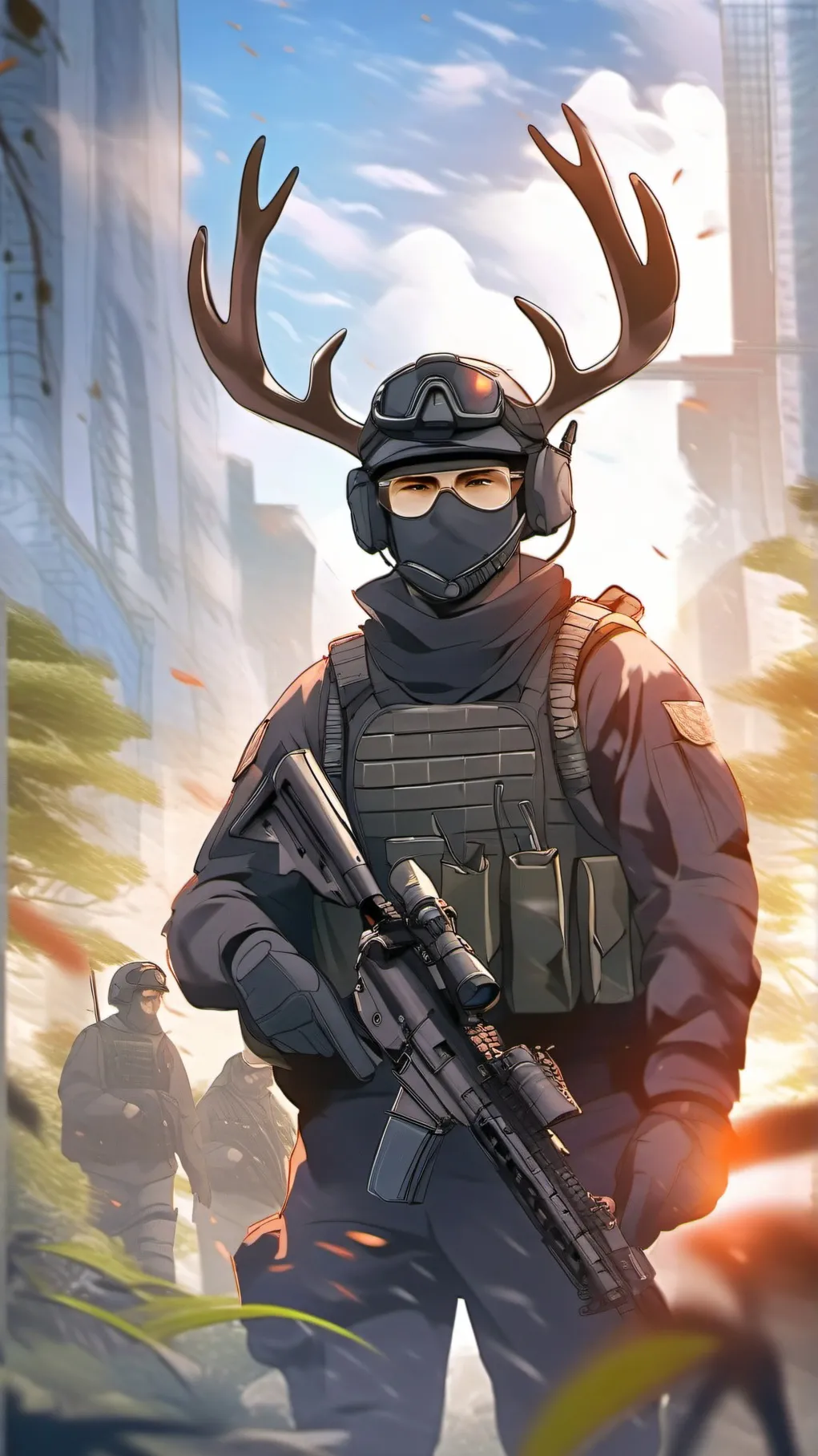 ai character: DEER TEAM 6 background