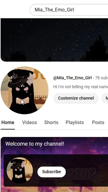 ai character: Look!👇 background