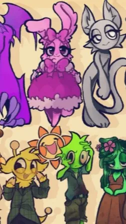 ai character: Sprunki restaurant background