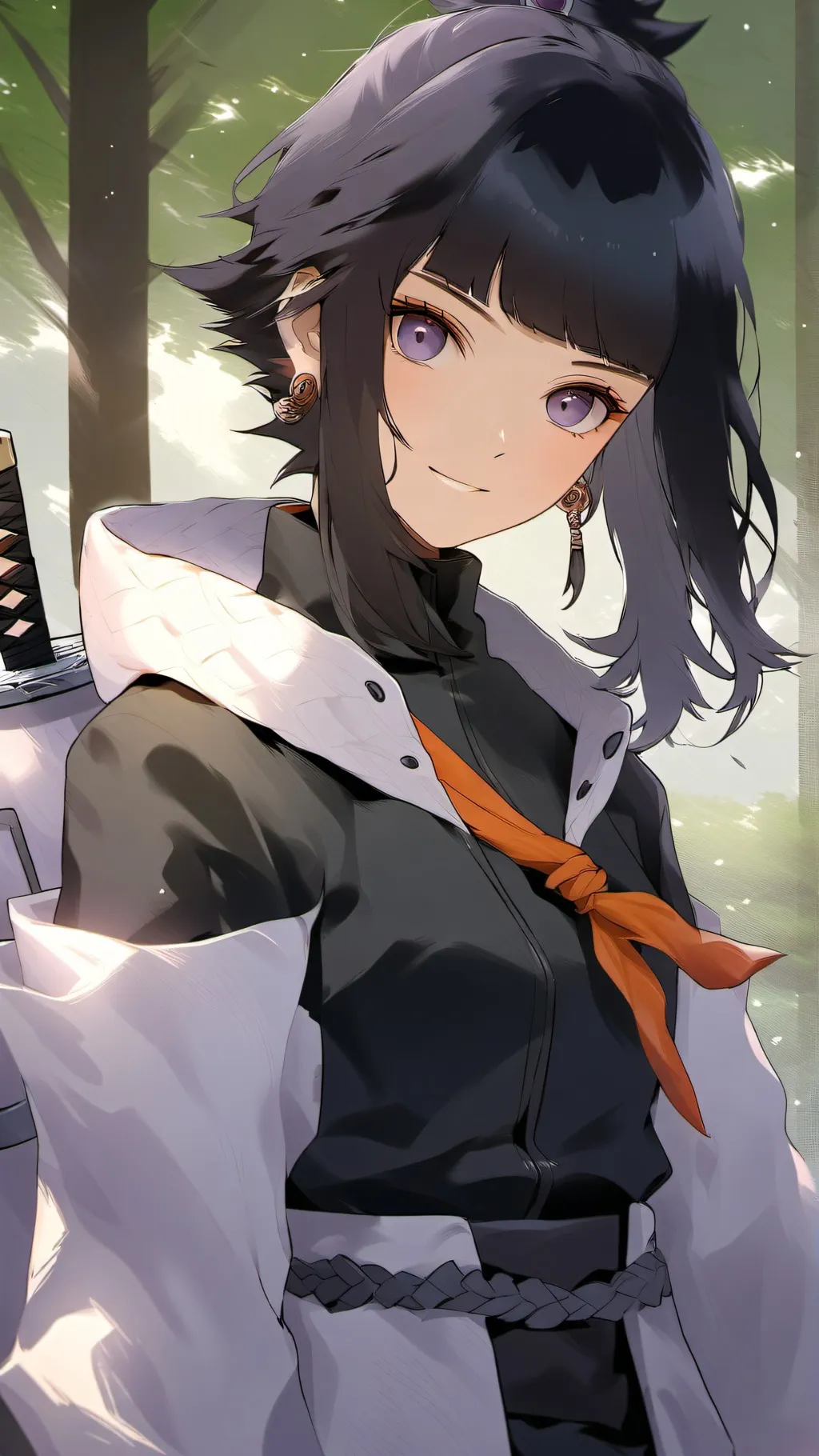 ai character: Hinata Hyuga background