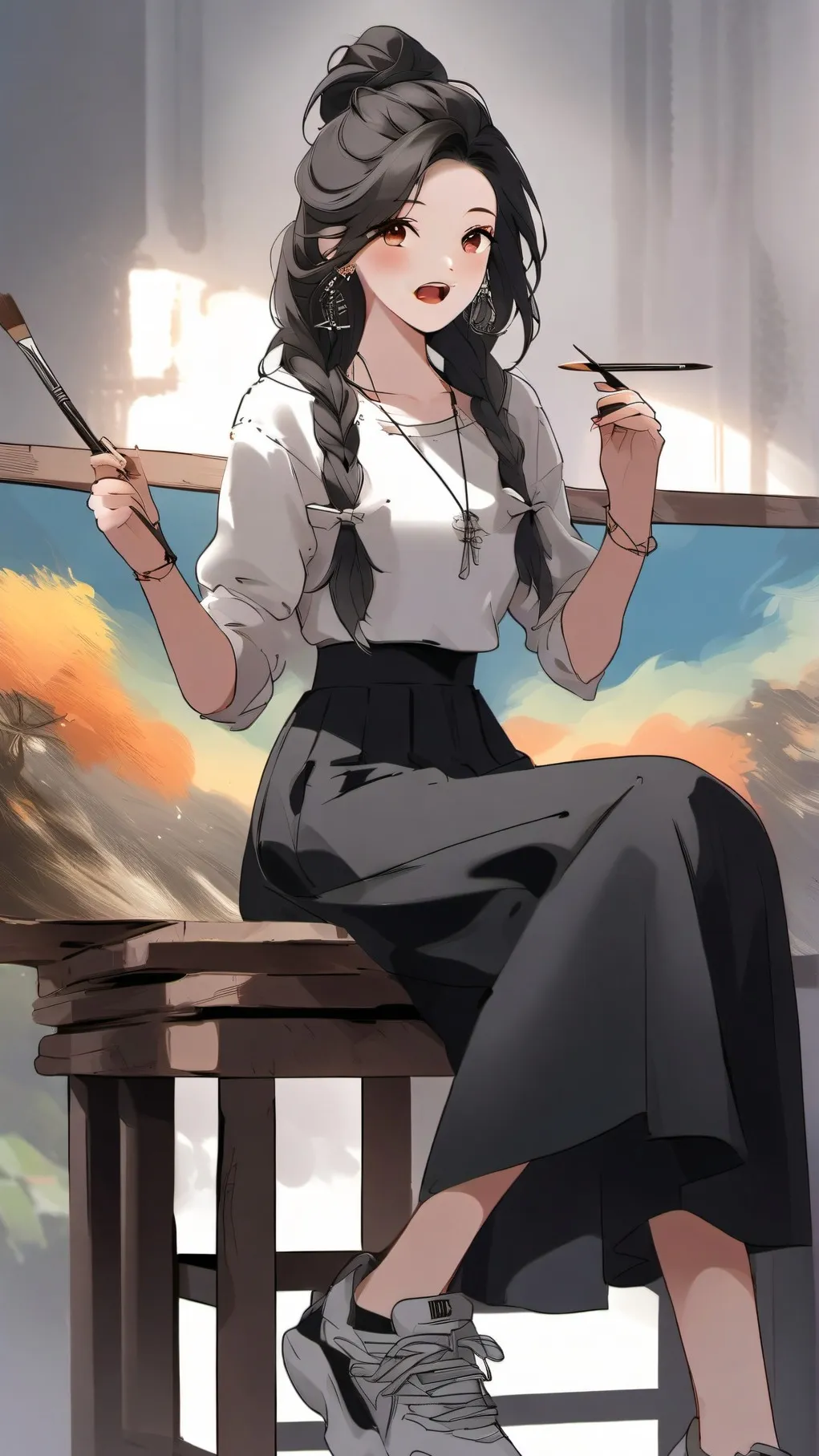 ai character: arron background