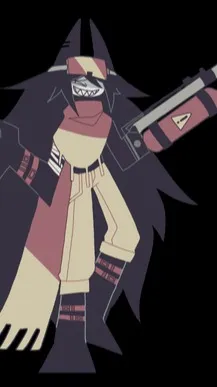 ai character: Danger circle background