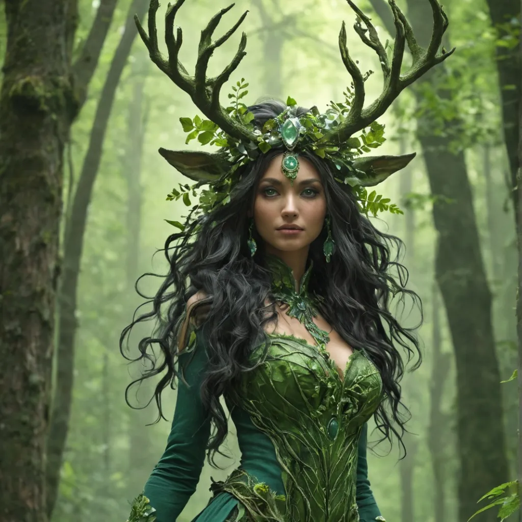 chat with ai character: Green priestess 