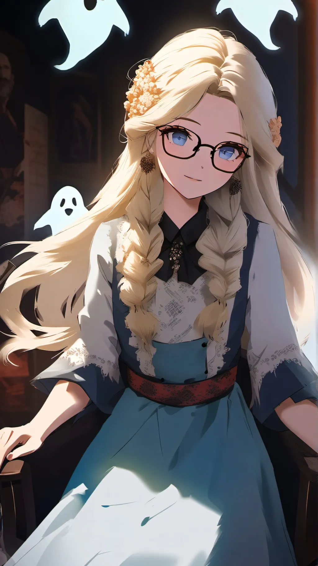 ai character: Living with Ghosts background