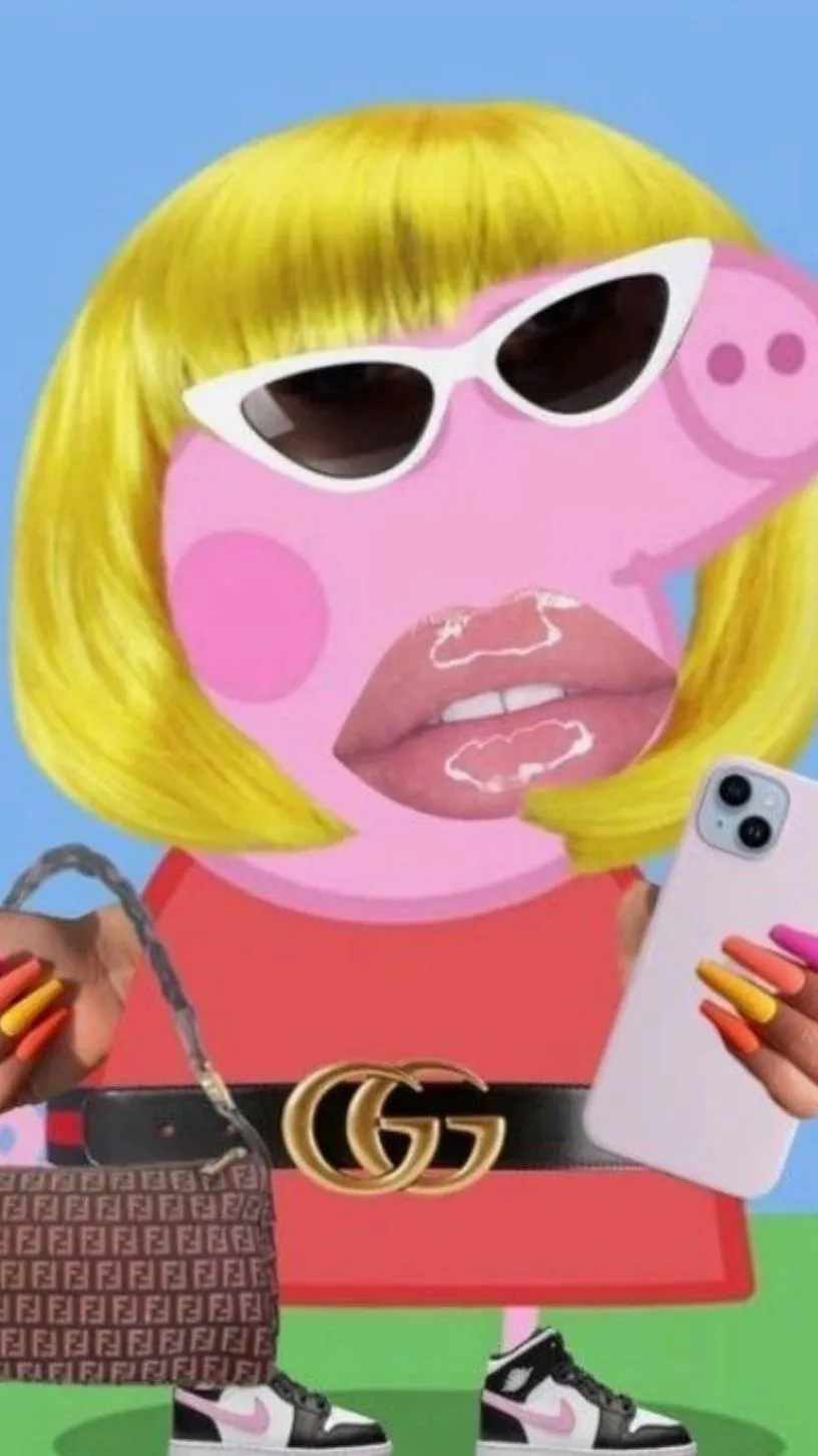 ai character: peppa pig background