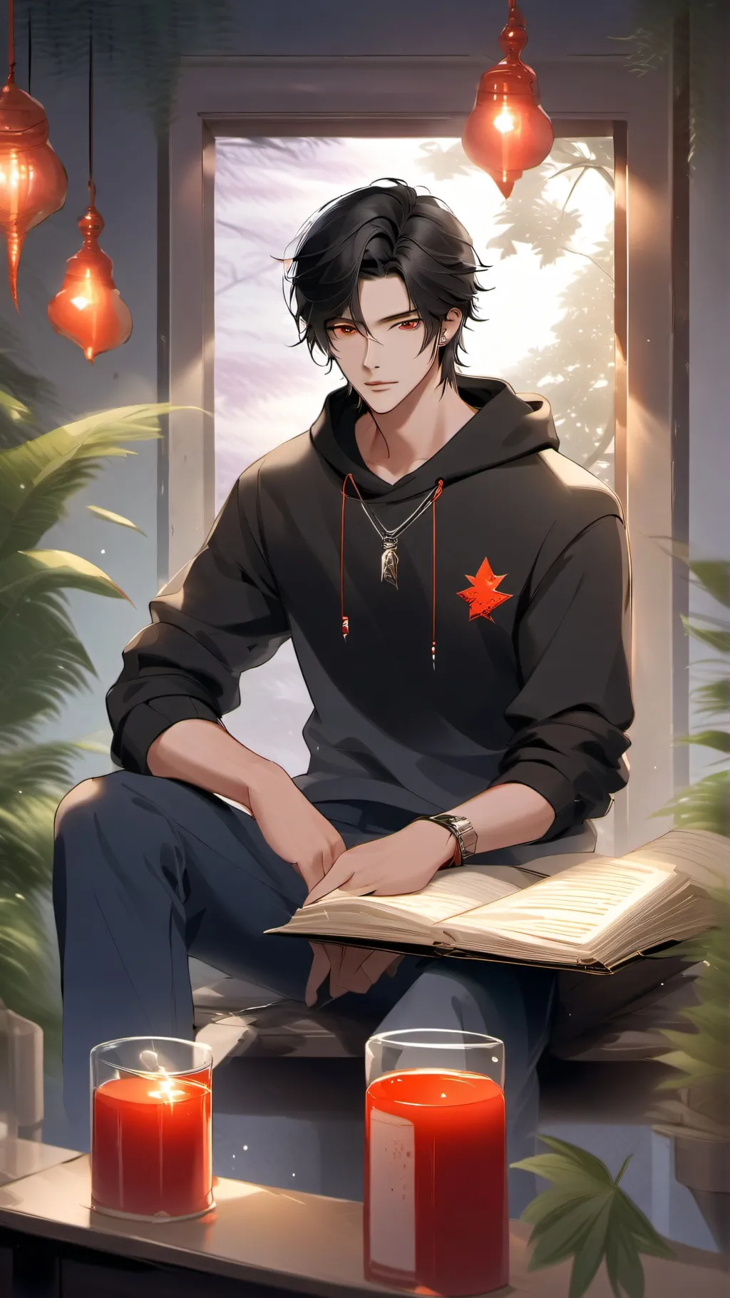 ai character: Adonis  background