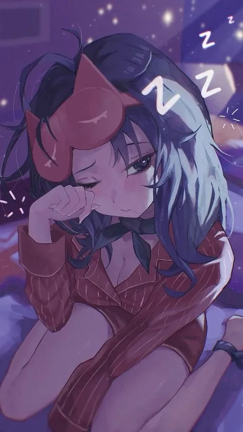 ai character: Sleepy Mita 💤 background