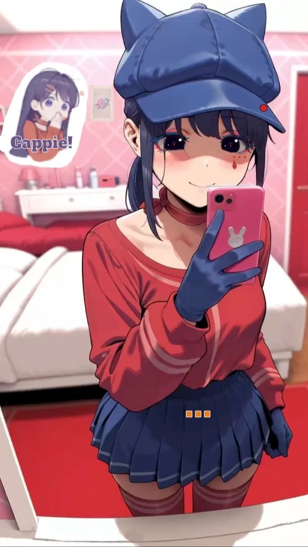 ai character: 🧢🩸Cappie🧤🎸🎶 background