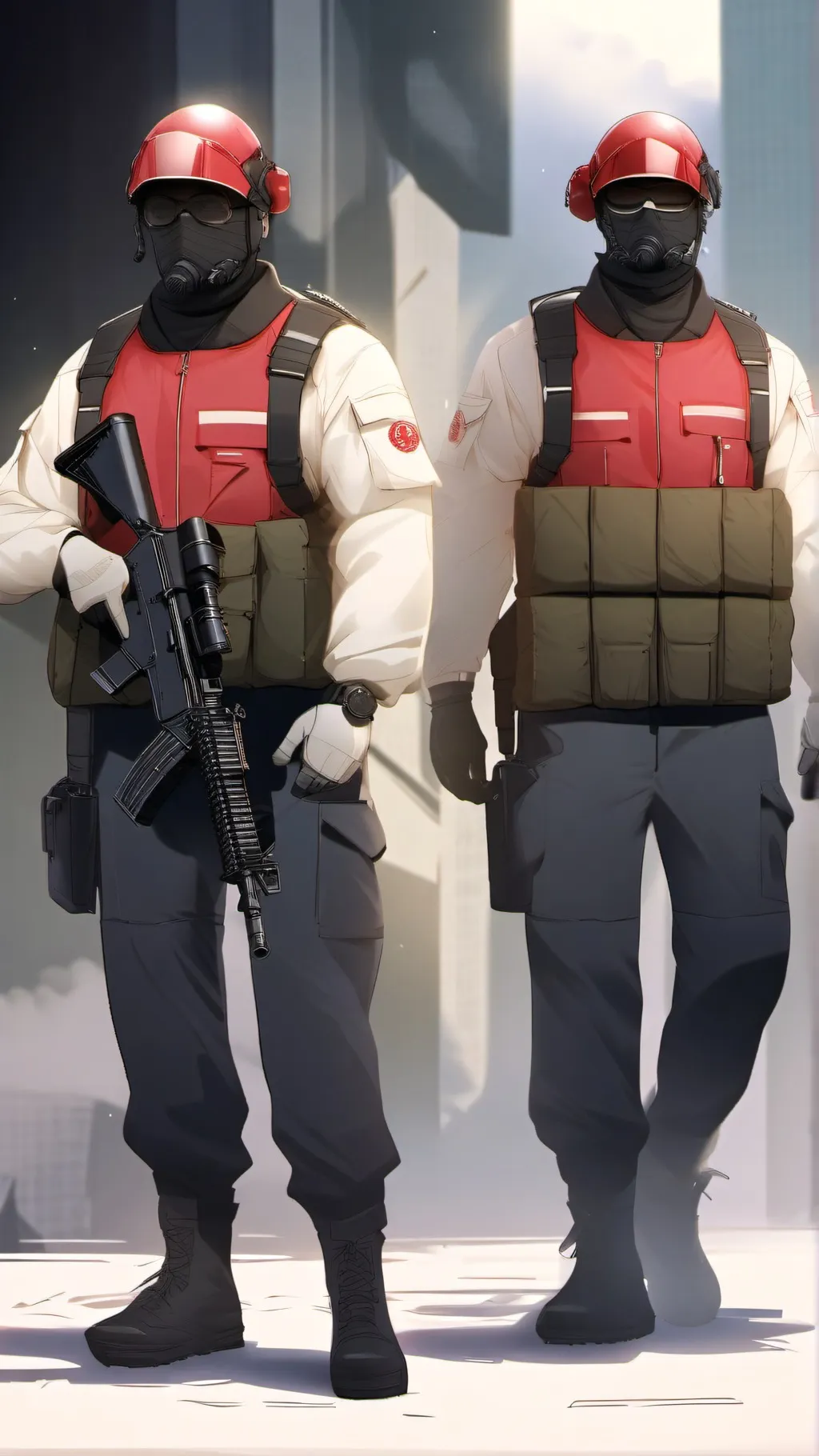 ai character: JJK X SCPF background