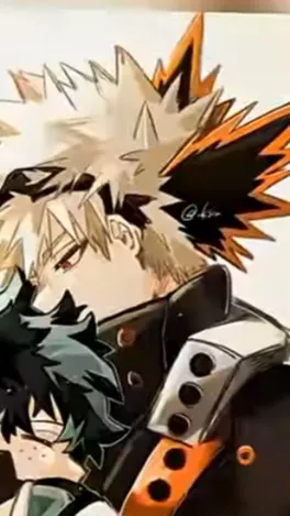 ai character: Bakugo x Deku background