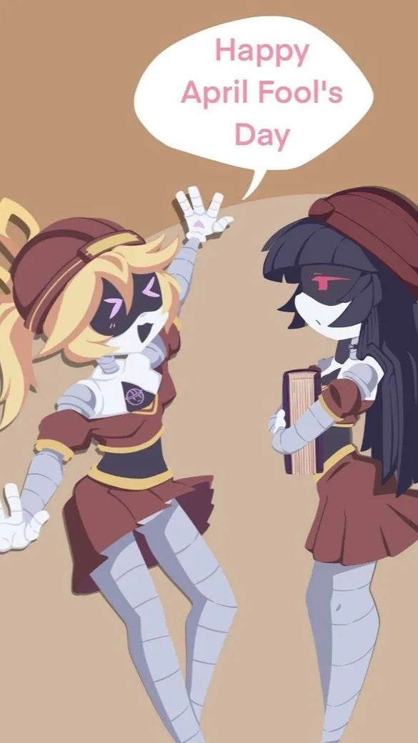 ai character: lizzy happy abril! background