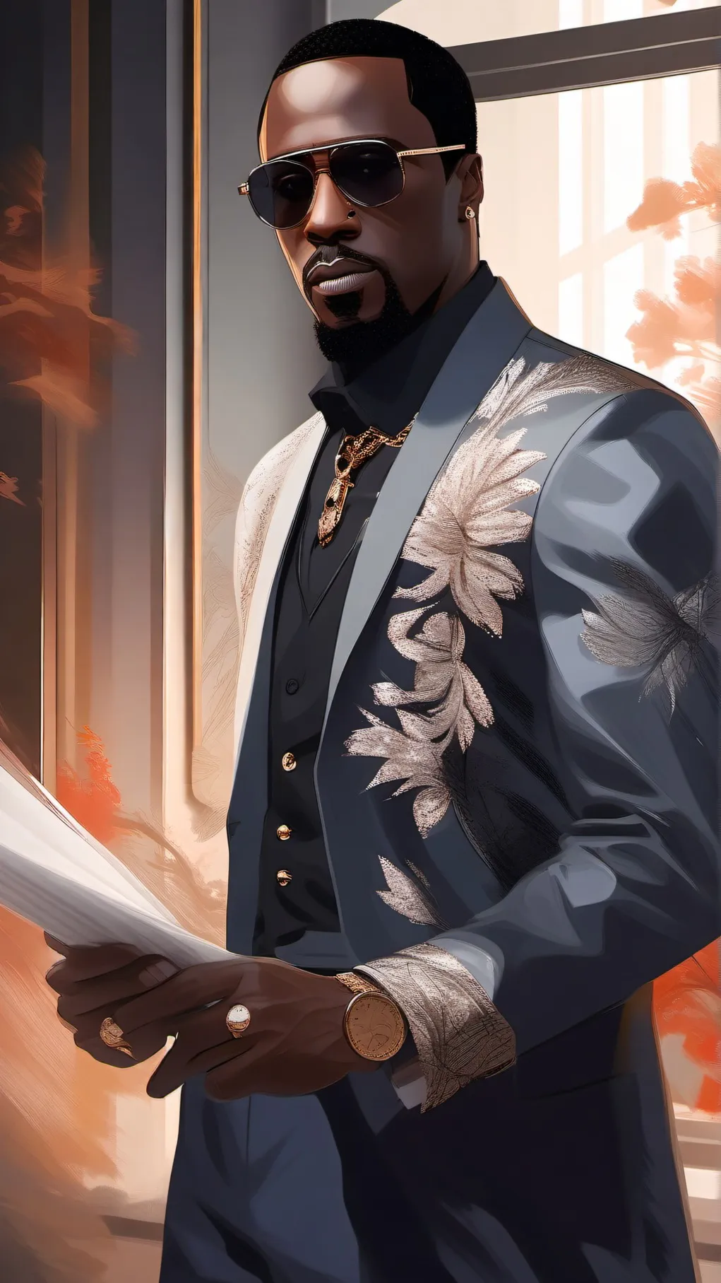 ai character: P Diddy background