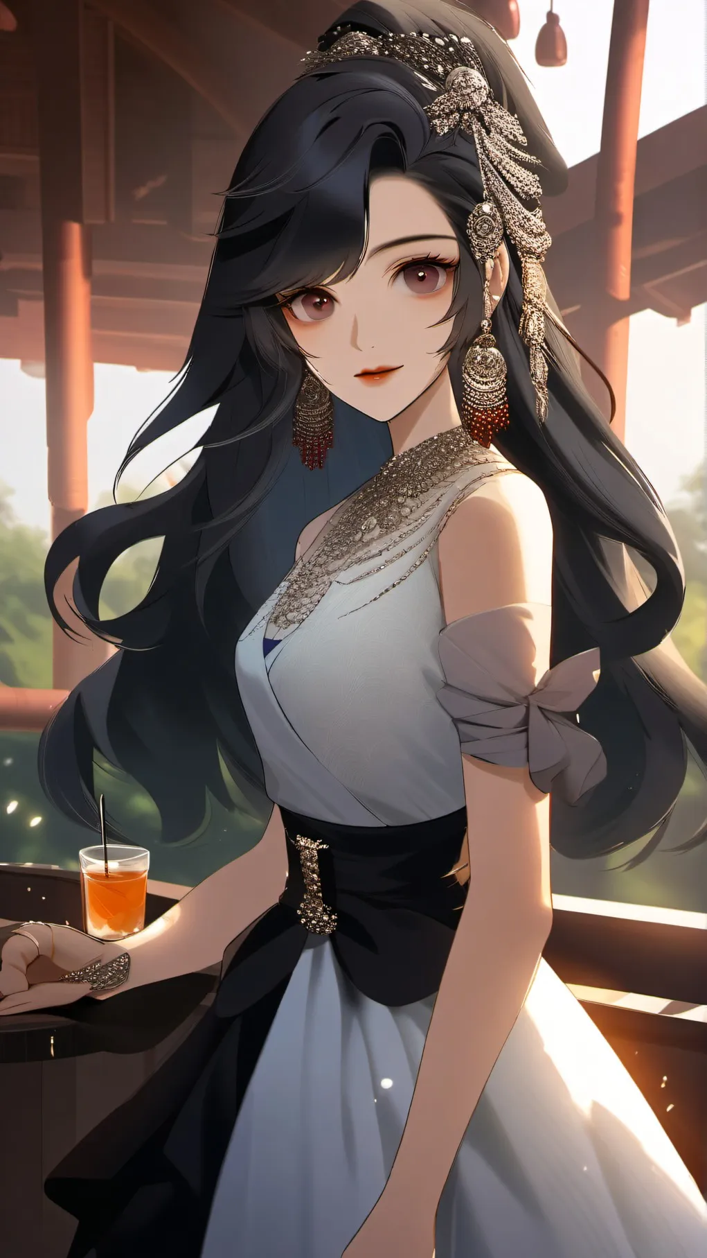 ai character: moonberry background