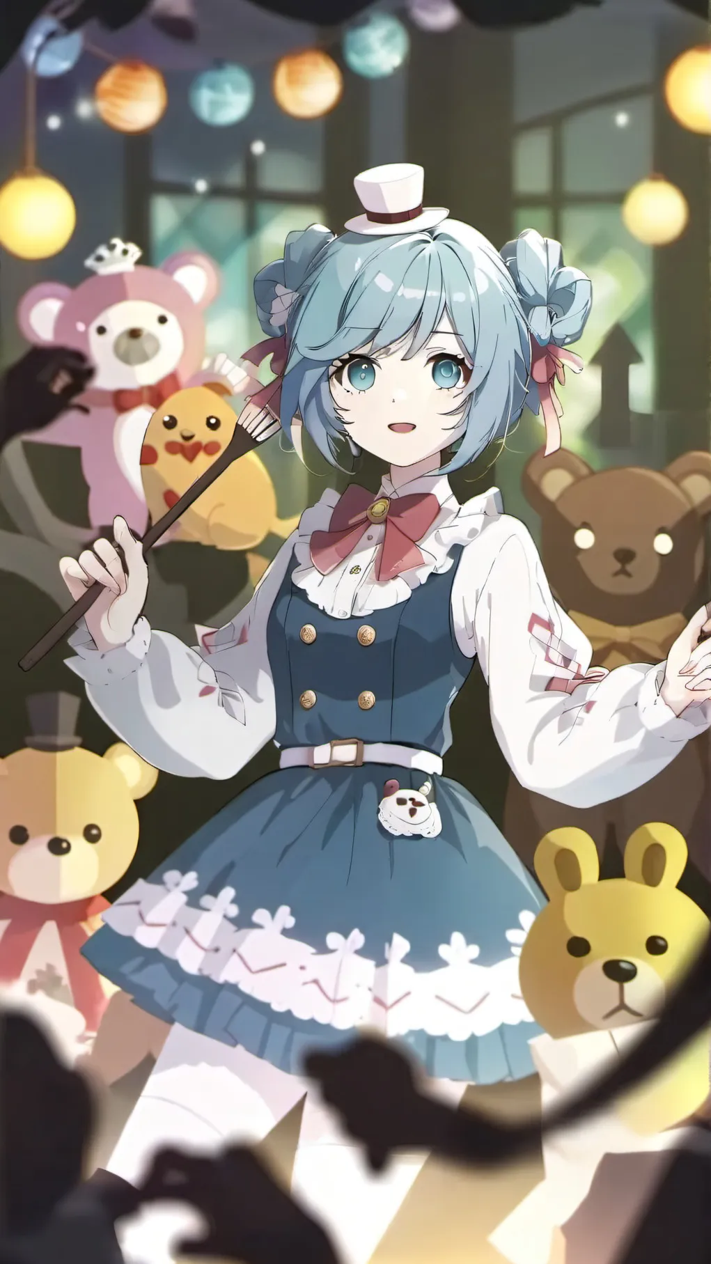 ai character: MHA x FNAF background