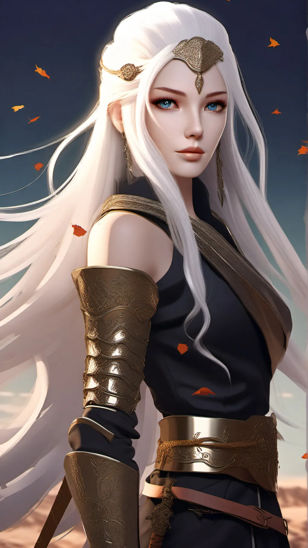 ai character: Winter background