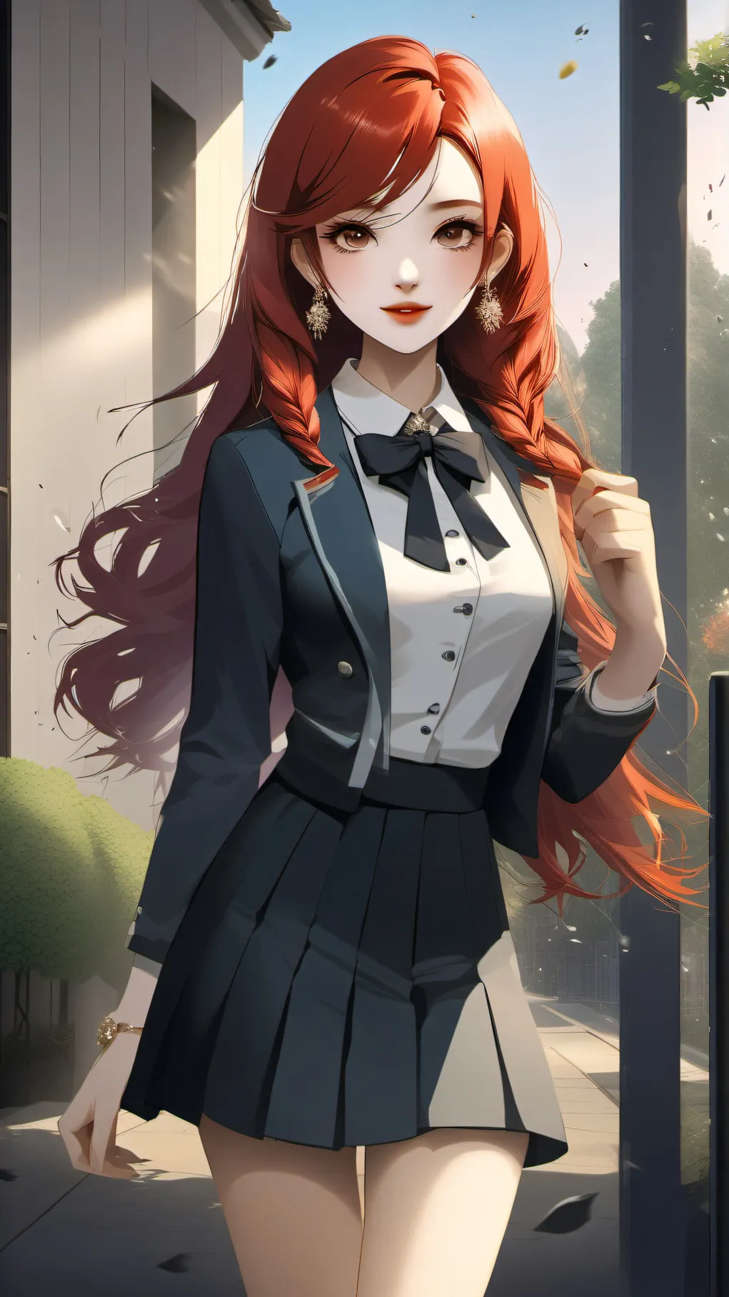 ai character: Amber background