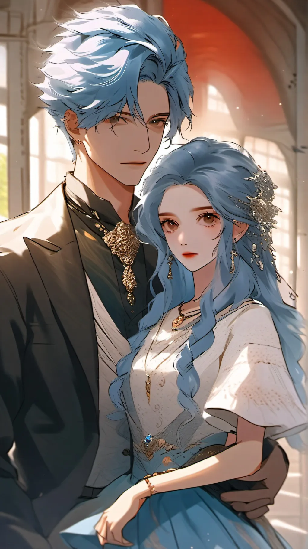 ai character: Reo and Amy background